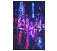 Tokyo, Japon Puzzle en Bois 1000 Pièces, DIY, Divertissement Créatif, Amusement Puzzles pour Adultes Et Enfants À Partir De 12 Ans, 78×53cm