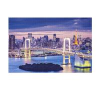 Tokyo, Japon Puzzles en Bois 1000 Pièces Adultes, Poster Jigsaw Puzzle, Design Unique Jouet Éducatif pour Adolescents Et EnfFourmis （75×50cm）