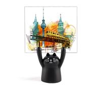 Tokyo Japon Rail Train Tour Memo Holder Cartoon Noir Chat Stand Décoration