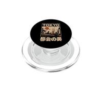 Tokyo Japon Rétro Kanji Personnages Japonais Skyline Souvenir PopSockets PopGrip pour MagSafe