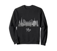 Tokyo Japon Skyline Asie Voyage Souvenirs Blanc Paysage urbain Sweatshirt