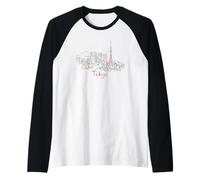 Tokyo Japon Souvenir de Voyage Panorama City Landmark Cadeau Manche Raglan