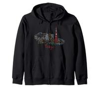Tokyo Japon Souvenir de Voyage Panorama City Landmark Cadeau Sweat à Capuche