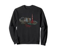Tokyo Japon Souvenir de Voyage Panorama City Landmark Cadeau Sweatshirt