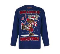 Tokyo Laundry Pull de Noël fantaisie à LED pour garçon, Rockin Rudolph Saphir, 5-6 ans