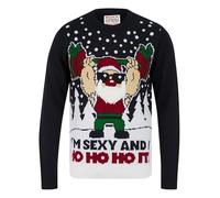 Tokyo Laundry Pull de Noël fantaisie imprimé Merry Christmas pour homme, Ho Ho Ho It Encre, M