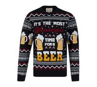 Tokyo Laundry Pull de Noël fantaisie imprimé Merry Christmas pour homme, Most Wonderful - Ink, M