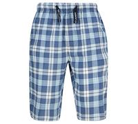 Tokyo Laundry Short de pyjama Makin à carreaux longueur genou pour homme, Makin - Bleu, XL