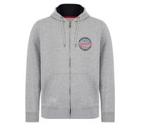 Tokyo Laundry Sweat à capuche Baxter en polaire avec imprimé inversé pour homme, Gris clair, XL