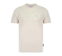 Tokyo Laundry T-shirt à col rond en coton imprimé rétro « Kade » pour homme, beige clair, L