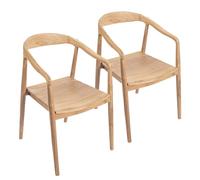 Tokyo - lot de 2 chaises en teck brut recyclé