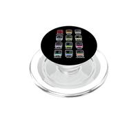 Tokyo Métro Train Vue de Face Marunouchi Ginza Hibiya Oedo PopSockets PopGrip pour MagSafe