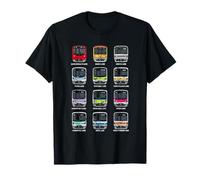Tokyo Métro Train Vue de Face Marunouchi Ginza Hibiya Oedo T-Shirt