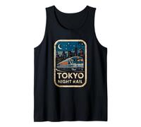 Tokyo Night Rail Japon Vintage City Train Anime Souvenir Débardeur