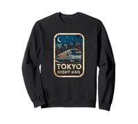 Tokyo Night Rail Japon Vintage City Train Anime Souvenir Sweatshirt