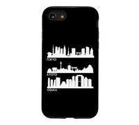 Tokyo Osaka Kyoto, Japan Cities Skyline Coque pour iPhone SE (2020) / 7/8
