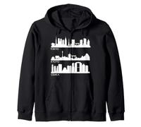 Tokyo Osaka Kyoto, Japan Cities Skyline Sweat à Capuche