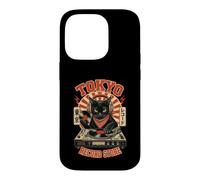 Tokyo Record Store Cat Vinyl Record Player Rock Japanese Coque pour iPhone 14 Pro