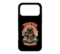 Tokyo Record Store Cat Vinyl Record Player Rock Japanese Coque pour iPhone 17 Pro Max