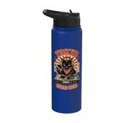 Tokyo Record Store Cat Vinyl Record Player Rock Japanese Stainless Steel Insulated Water Bottle