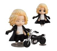 Tokyo Revengers Manjiro Sano Action Figure, 10cm/3.9inch Mikey Figure Statue Anime Collection Figurine Poupée Jouets Cadeaux pour Les Fans d'Anime