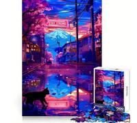 Tokyo Sérénité Tranquillité Puzzle 1000 Pièces pour Adolescents Jeu de Réflexion et de Lien Découpe de Précision Pièce de Collection Artistique 50x75cm