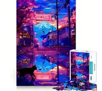 Tokyo Sérénité Tranquillité Puzzle 1000 Pièces pour Adolescents Jeu de Réflexion et de Lien Découpe de Précision Pièce de Collection Artistique 50x75cm