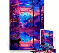 Tokyo Sérénité Tranquillité Puzzle 1000 Pièces pour Adolescents Jouet Cognitif et Loisirs Doux Assemblage de Motifs Pièce d'art 38x26cm