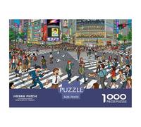 Tokyo Shibuya Crossing Rush Puzzle en Bois Imperméable Puzzles De 1000 Pièces pour Adultes Impossible Jeux De Stimulants