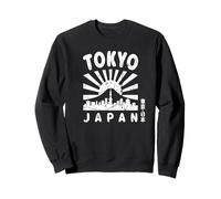 Tokyo Skyline Japan MT Fuji Monuments Skytree Kanji Souvenir Sweatshirt