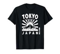 Tokyo Skyline Japan MT Fuji Monuments Skytree Kanji Souvenir T-Shirt
