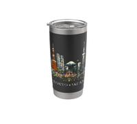 Tokyo Skyline Japon Monuments du Mont Fuji Skytree Souvenir Gobelet isotherme en acier inoxydable double paroi