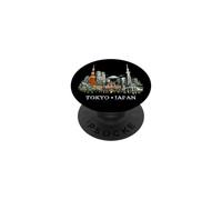 Tokyo Skyline Japon Monuments du Mont Fuji Skytree Souvenir PopSockets PopGrip Adhésif
