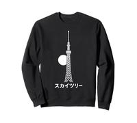 Tokyo Skytree Japon Skyline Texte Japonais Landmark Voyage Sweatshirt