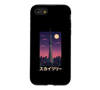 Tokyo Skytree Paysage Urbain Japonais Rétro Art Coque pour iPhone SE (2020) / 7/8