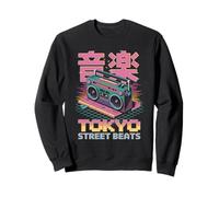 Tokyo Street Beats Pop Culture Japonaise Esthétique Sweatshirt