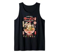 Tokyo Style Ramen Cat Nouilles Japonaises Kawaii Food Art Débardeur