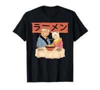 Tokyo Tiger Tshirts Chat Ramen Graphic Tee Japonais Kawaii T-Shirt