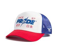 Tokyo Time X UFC Pride Trucker Snapback en néoprène Blanc/Bleu Roi, Vert, Taille Unique