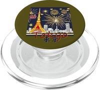 Tokyo Tokyo Tour et Feux d'artifice Japon Kanji par Kana Kanjin PopSockets PopGrip pour MagSafe