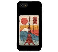 Tokyo Tower Japon Vintage Japonais Rétro Fuji Kanji Design Coque pour iPhone SE (2020) / 7/8