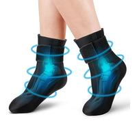 Tolaccea Chaussettes de thérapie par le froid, enveloppe de glace réutilisable pour les pieds, soulagement de la douleur pour la tendinite d'Achille, la fasciite plantaire, le talon du pied (2PCS, M)