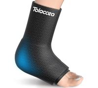 Tolaccea Pack de glace pour cheville et pied PRO pour blessures, pack de glace en gel pour thérapie par le chaud et le froid, flexible pour fasciite plantaire, entorse L(Pack of 1, épaissir)