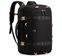 Tolaccea Sac a Dos Voyage Cabine Avion Extensible 40L-45L, Sac à Dos Voyage Imperméable Grand Compatible TSA Antivol, Sac a Dos Ordinateur 17,3“, Sac Cabine Avion pour Homme Femme Voyage, Noir