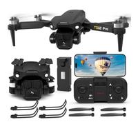 Toladrone TD12PRO Drone avec Caméra 1080P, Drones pour Adultes, Réglage Motorisé à 90°, Résistance au Vent de Niveau 3, Contrôle via Application, Quadricoptère Pliable pour Débutants