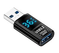 Tolaily 1 Adaptateur USB 3.2 à Affichage LED Numérique 10 Gbit/S 36-60 W Testeur de Compteur de Puissance Puce Intelligente Transmission de Données Extension USB C A