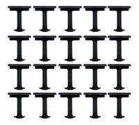 Tolaily 20PCS 40mm Panneau Solaire Panneau Photovoltaïque Clip D'Échappement D'eau Clip De Drainage D'eau Noir pour L'Échappement D'eau