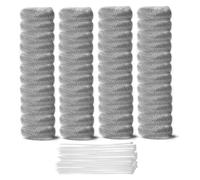 Tolaily 24 Pièces de Piège à Peluches pour Machine à Laver, Piège à Peluches, Attrape-Peluches pour Machine à Laver, avec 24 Attaches de Câble en Nylon