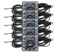 Tolaily 5 Pièces Module de Caméra 100 Degrés 1MP OV9732 1280x720 USB Pilote Gratuit Mise au Point Manuelle, avec Câble de 3 Mètres pour WinXP/7/8/10