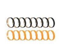 Tolaily Housse de Protection pour Roue de Compartiment à Bagages, Housses de Roue pour Bagages à Main, Housse de Roue pour Valise de Voyage, Anti-Poussière, Lot de 16